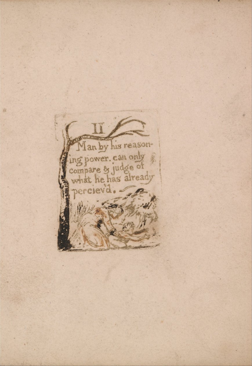 Nincs természetes vallás, 4. tábla, II. Az ember érvelő erejével. . . . (Bentley A5) alkotó: William Blake