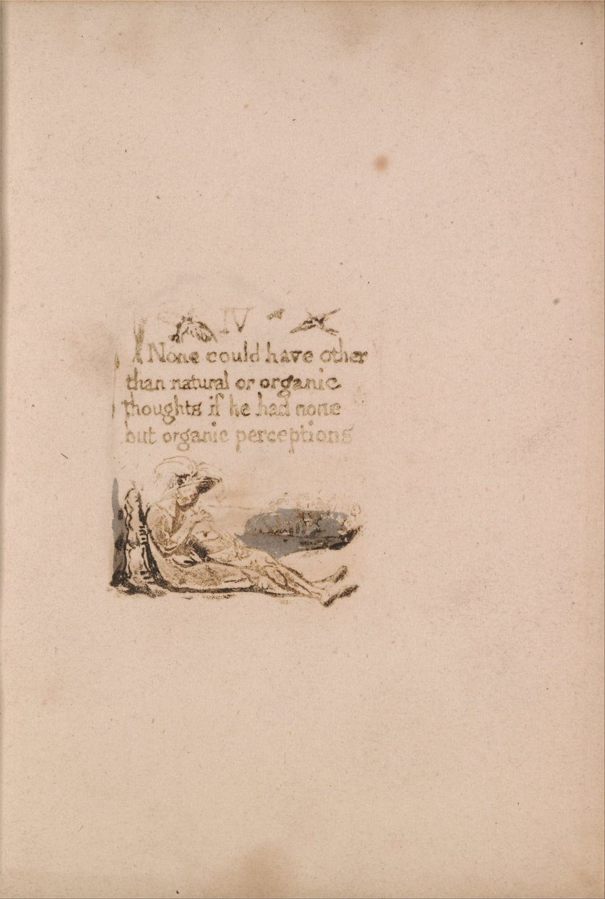 There Is No Natural Religion, 6. tábla, IV None could have . . . . (Bentley A7) alkotó: William Blake