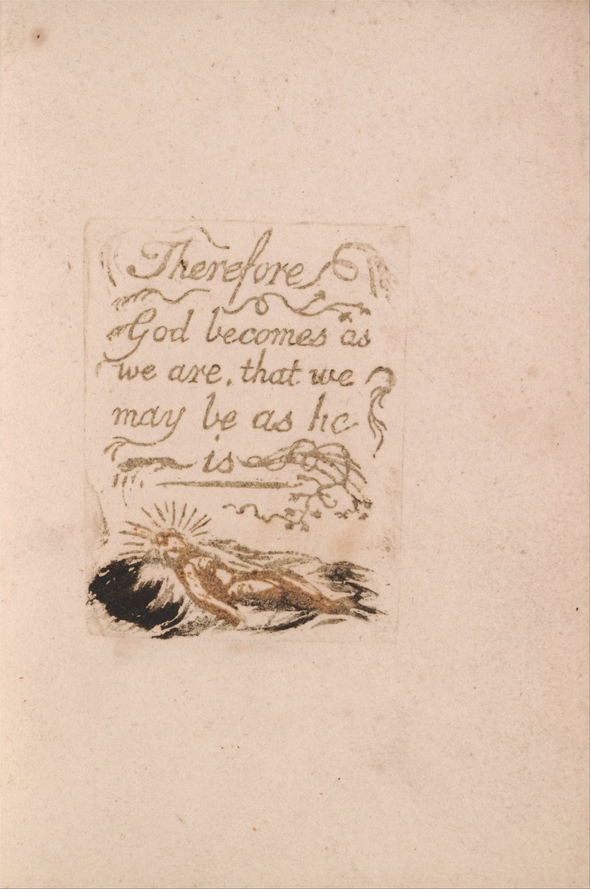 Nincs természetes vallás, 9. tábla, ezért válik Isten . . . . (Bentley b12) alkotó: William Blake