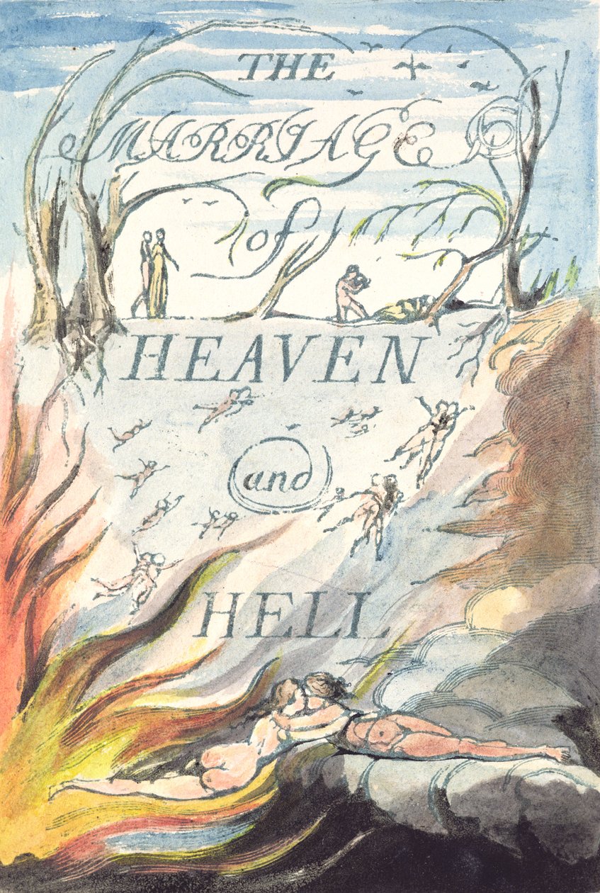 Címlap, A Menny és a Pokol házasságából alkotó: William Blake