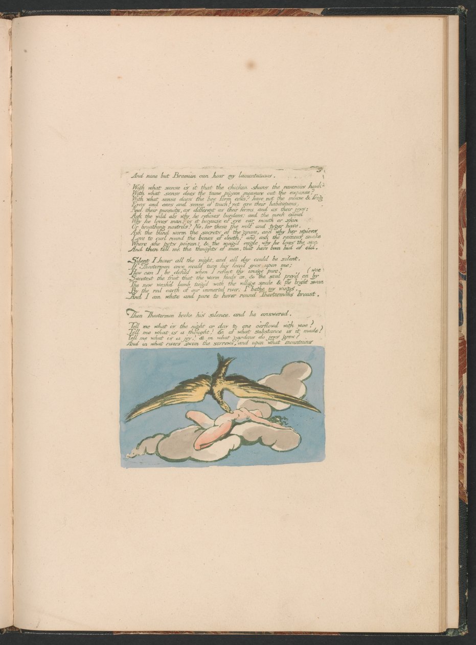Látomások Albion lányairól, 6. tábla, és nem más, mint Bromian. . . . alkotó: William Blake