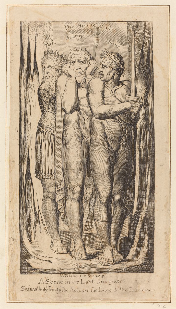Háború A lopás, házasságtörés, gyilkosság vádlói c. 18031810. alkotó: William Blake