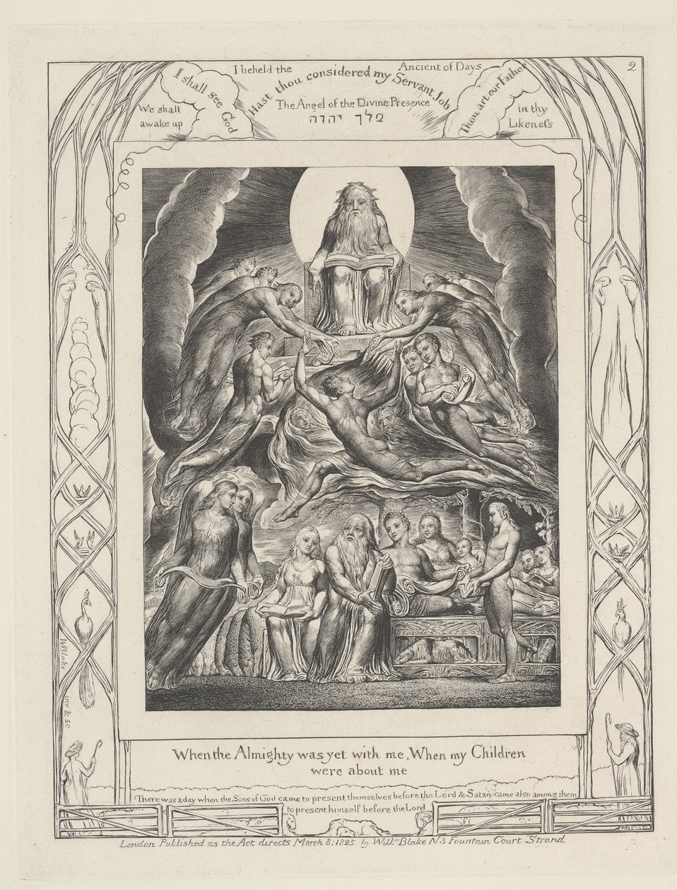 Amikor a Mindenható még velem volt, Mikor Gyermekeim rólam szóltak alkotó: William Blake