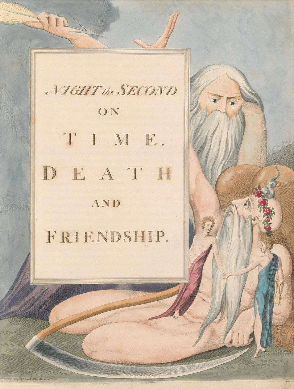 Young éjszakai gondolatai, 17. oldal, Második éjszaka, az időről, a halálról és a barátságról alkotó: William Blake