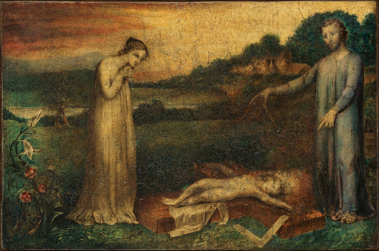 14. objektum (Butlin 410) – A kereszten alvó Krisztus-gyermek 1799 és 1800 körül alkotó: William Blake