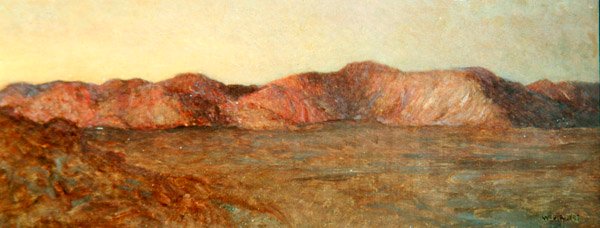 El Kab sivatag, Afterglow alkotó: William Blake Richmond