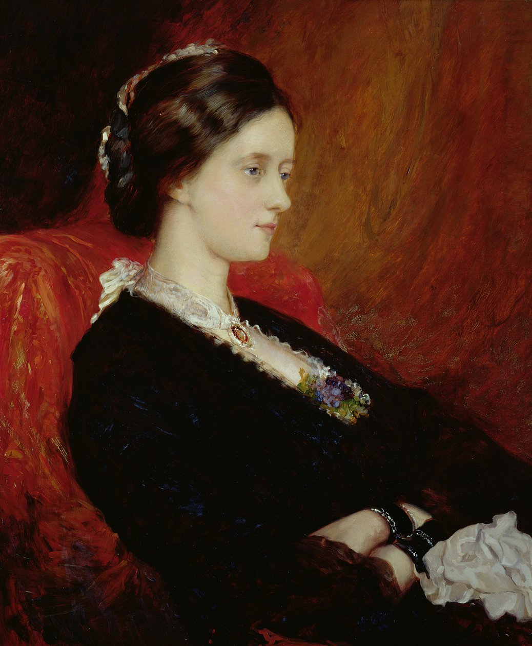 A Hon arcképe. Emily Meynell-Ingram (1840-1904) 1884 (olaj, vászon) alkotó: William Blake Richmond