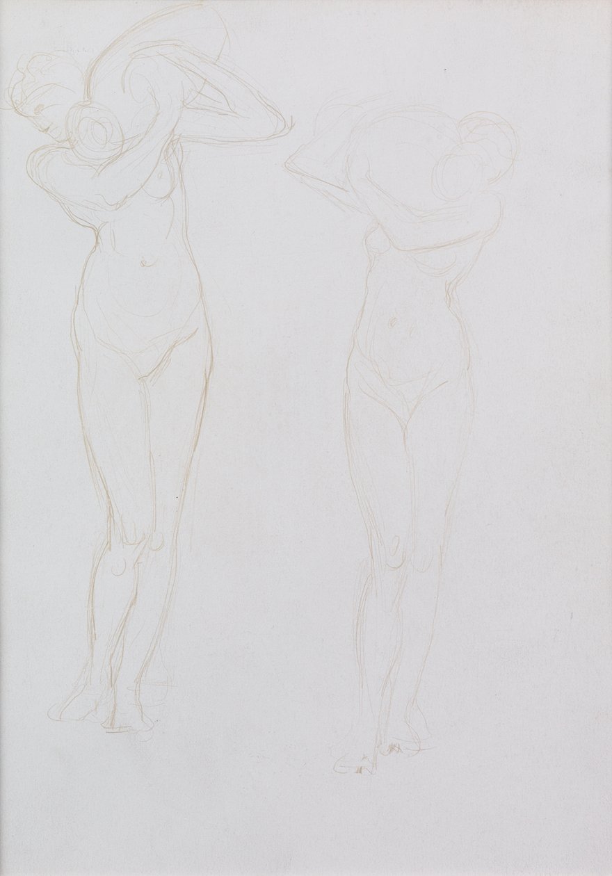 Tanulmány (fémpont) alkotó: William Blake Richmond