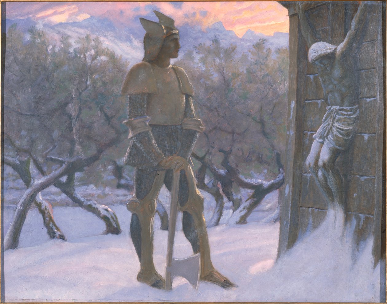 A hun és a feszület alkotó: William Blake Richmond