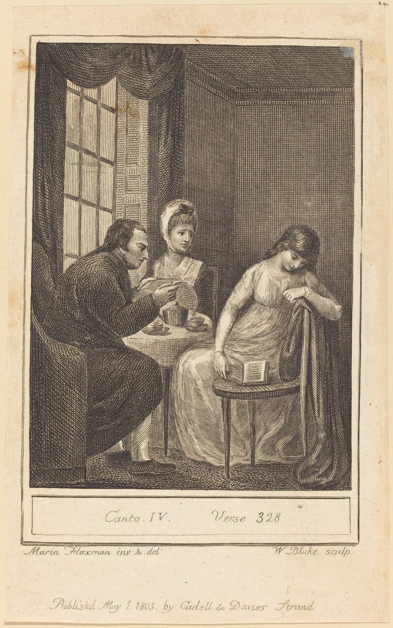 IV. ének, 328. vers alkotó: William Blake after Mary Ann Flaxman
