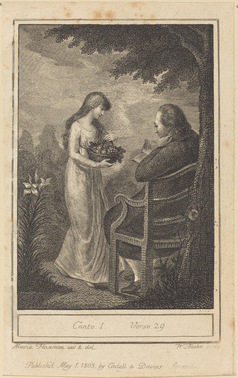 I. ének, 29. vers alkotó: William Blake after Mary Ann Flaxman