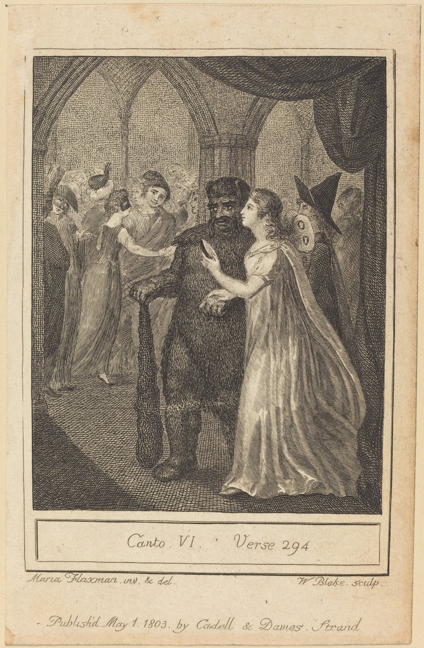 VI. ének, 294. vers alkotó: William Blake after Mary Ann Flaxman