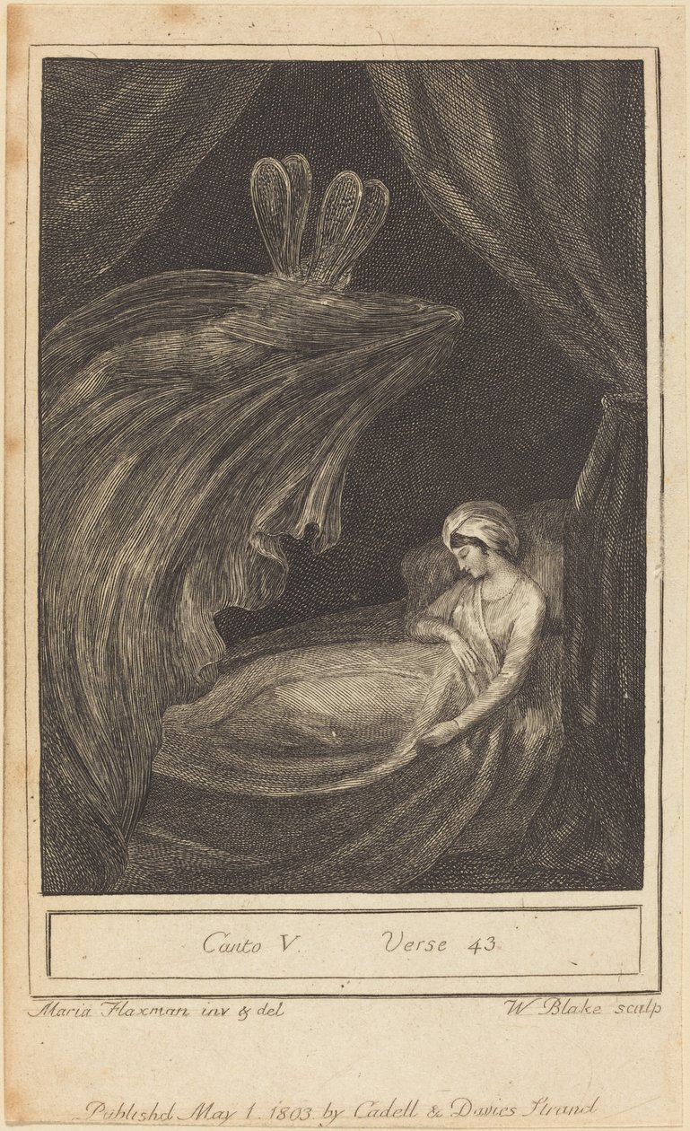 V. ének, 43. vers alkotó: William Blake after Mary Ann Flaxman