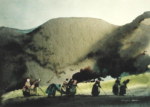 The Hoers (akvarell papíron) alkotó: William Blamire Young