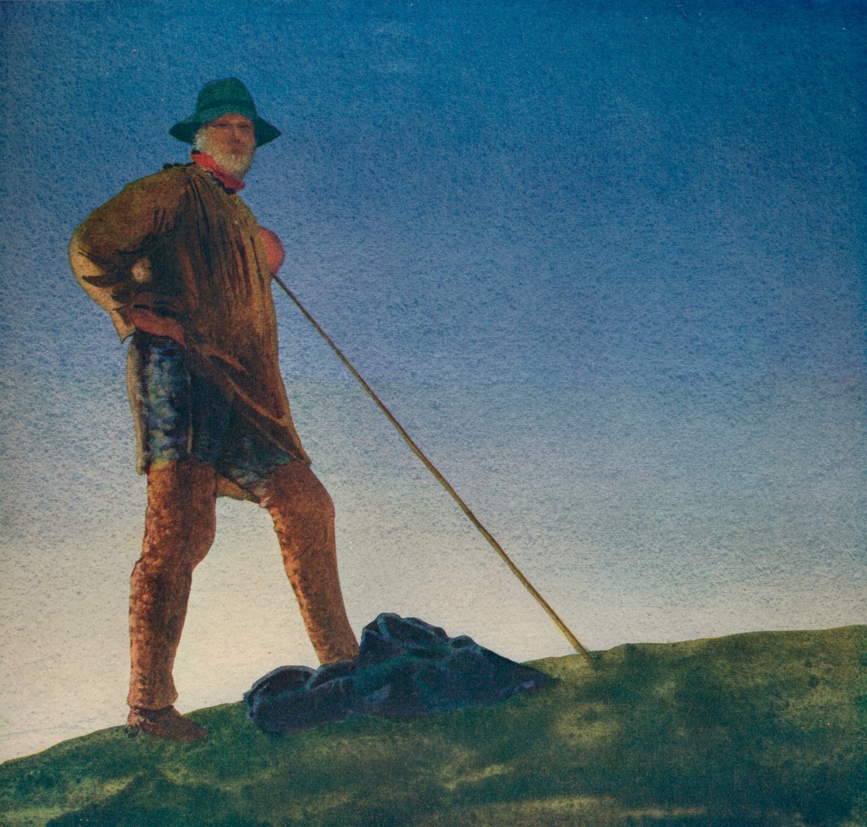A Pásztor hallja a fegyvereket hajnalban, c1910, c1932 alkotó: William Blamire Young
