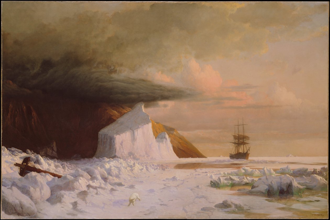 Egy sarkvidéki nyár: áttörés a jégmezőn a Melville-öbölben alkotó: William Bradford