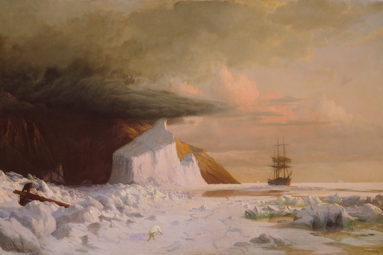 Sarkvidéki nyár: Boring Through the Pack in Melville Bay, 1871. alkotó: William Bradford