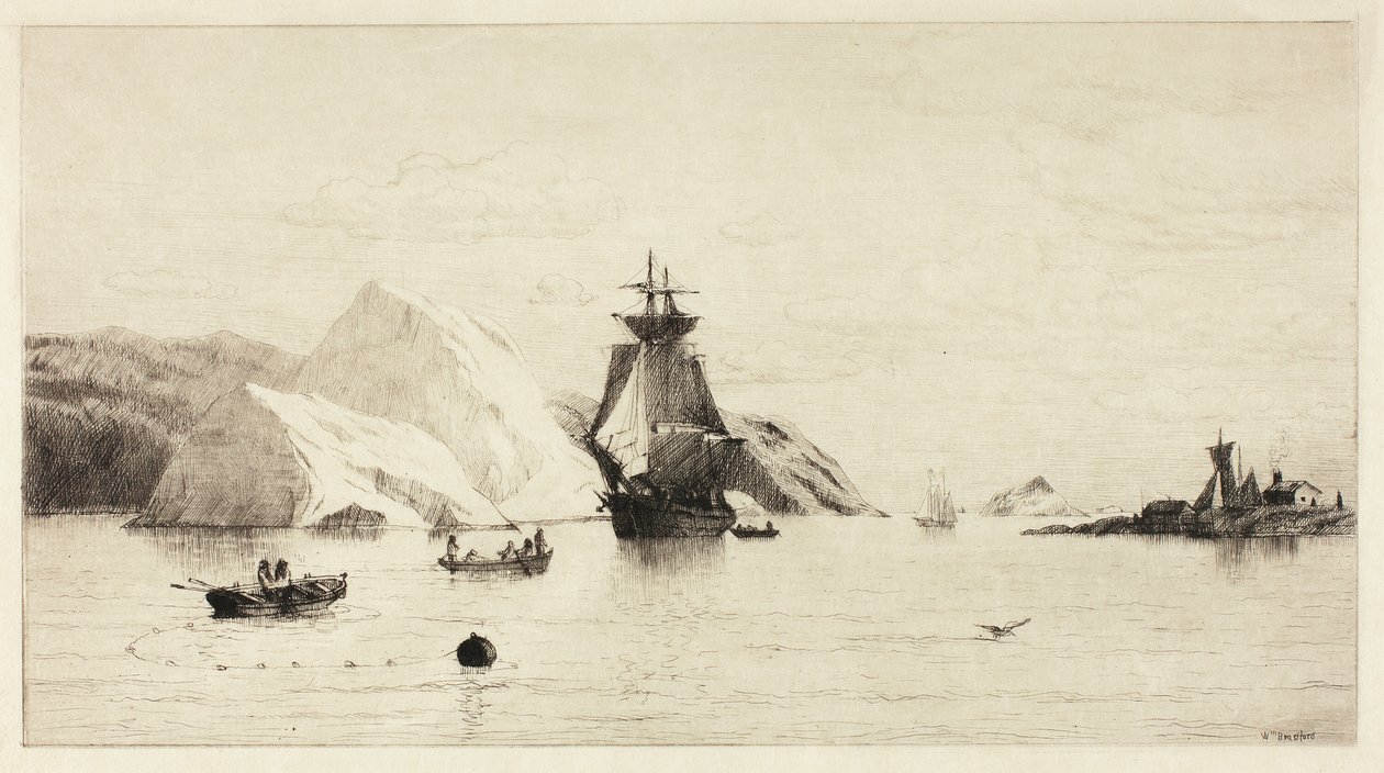 Sarkvidéki tengeri táj alkotó: William Bradford