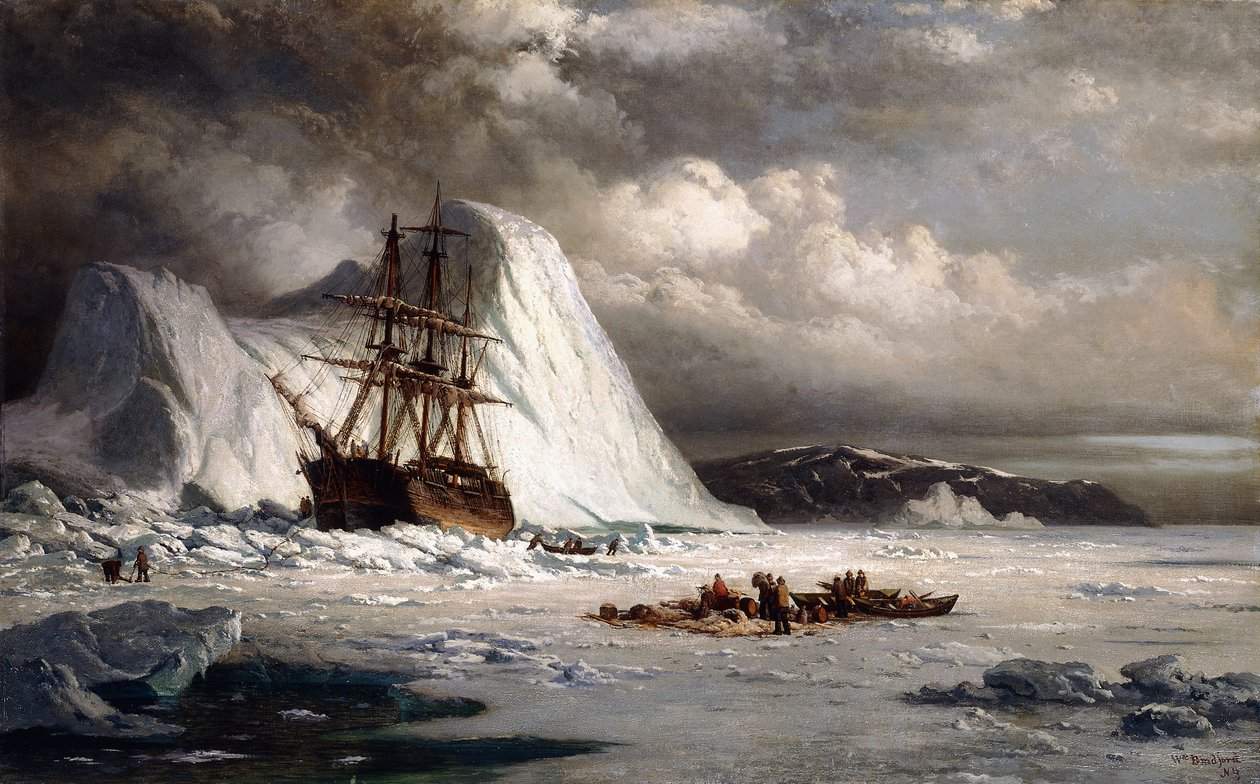 Jeges hajó, alkotó: William Bradford