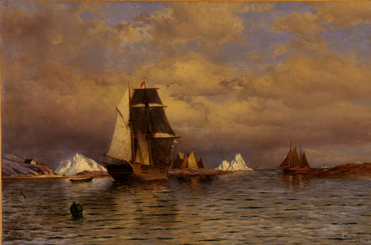 Kinézve a Battle Harborból, 1877. alkotó: William Bradford