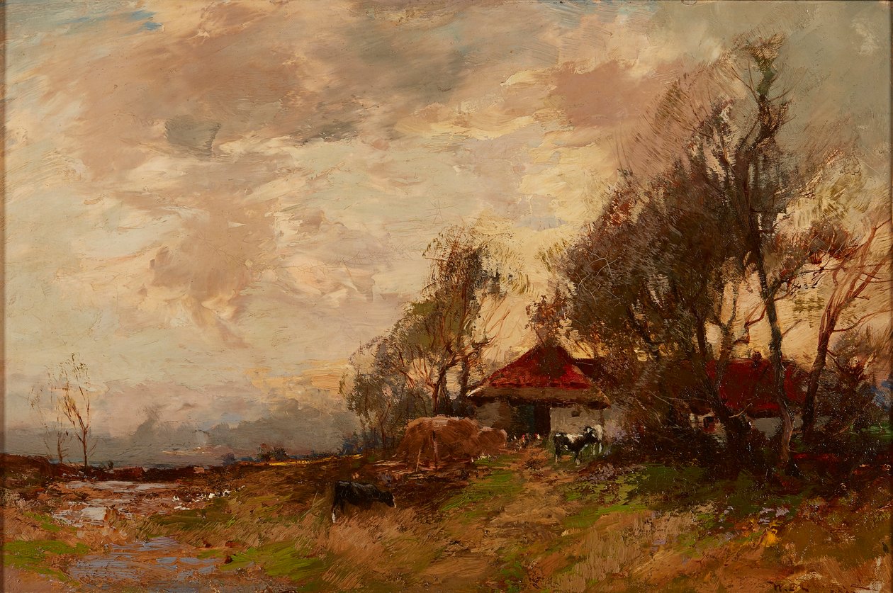 Farm Steading (olaj, vászon) alkotó: William Bradley Lamond