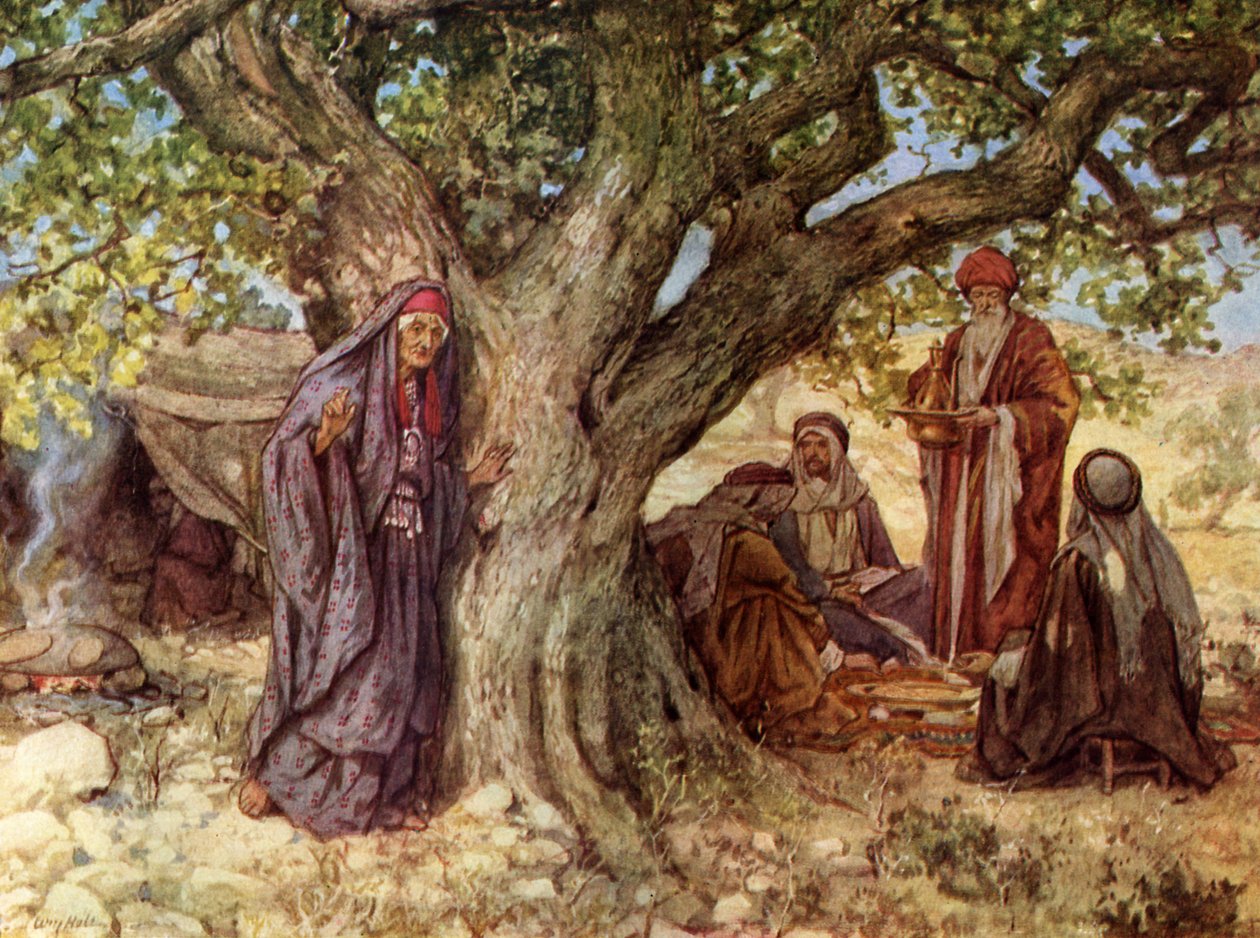 Genezis: Sarai meghallja az angyalokat - Biblia alkotó: William Brassey Hole
