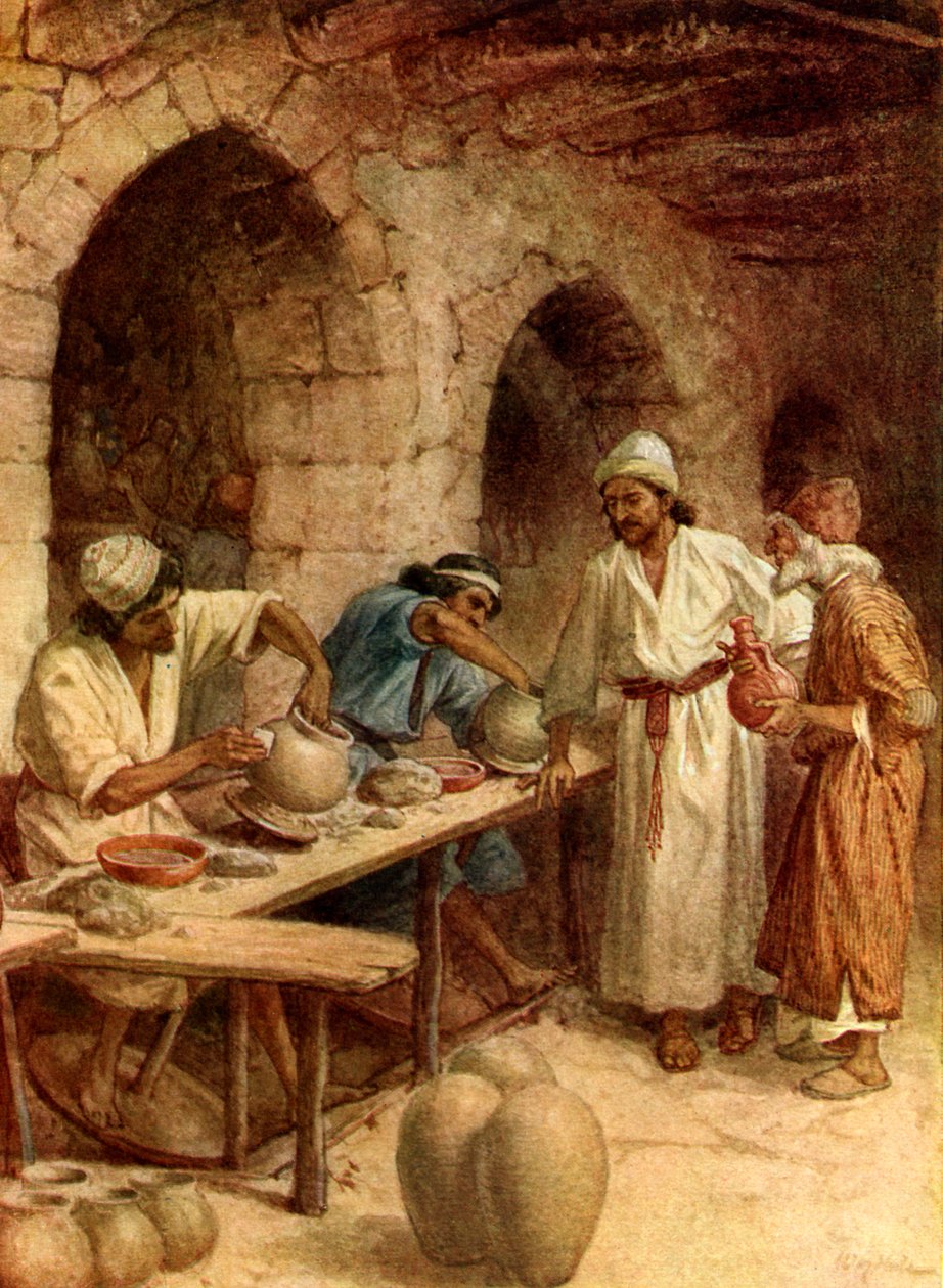 Jeremiás és a fazekas - Biblia alkotó: William Brassey Hole