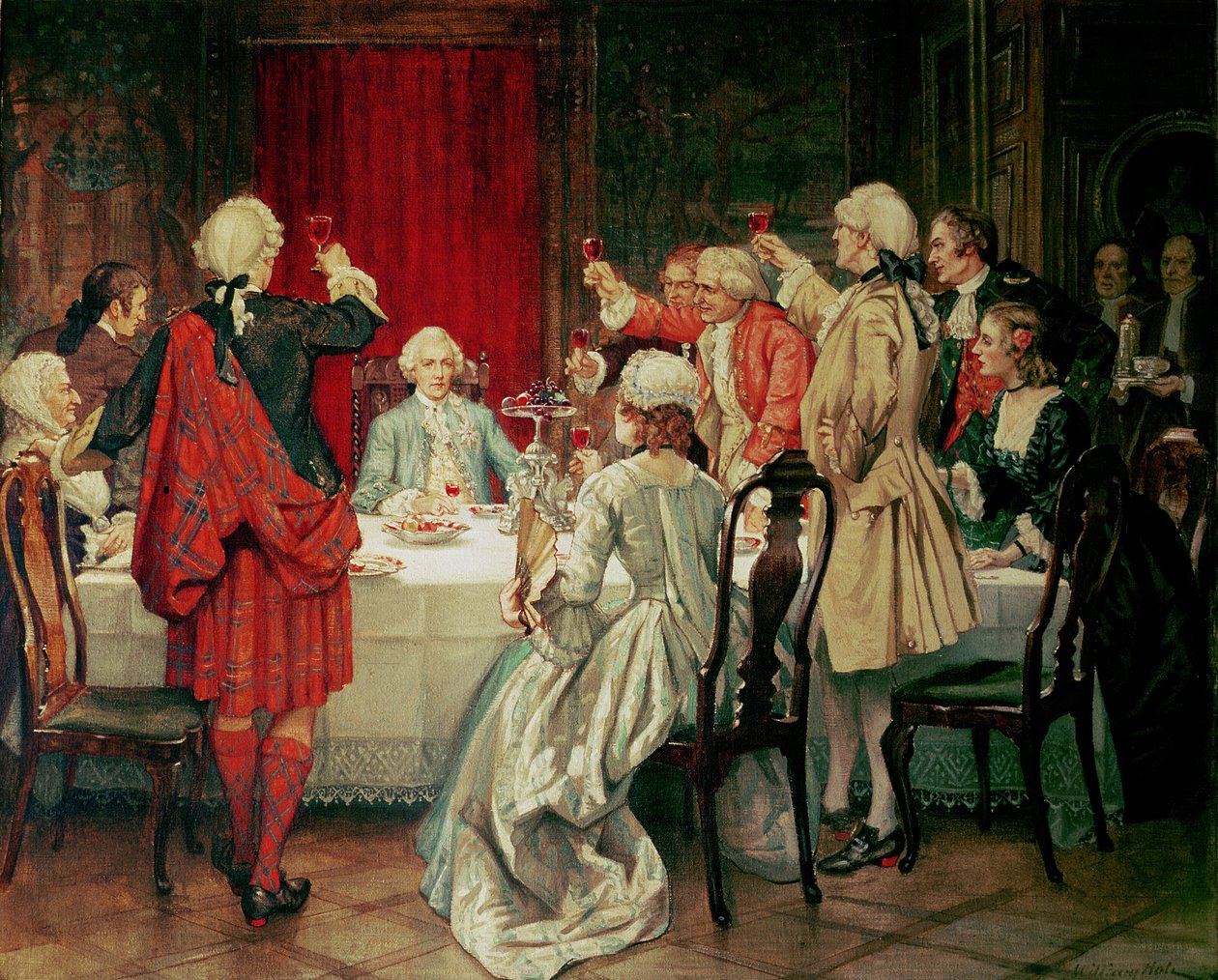 Károly Edward Stuart herceg Edinburghban, 1745 alkotó: William Brassey Hole