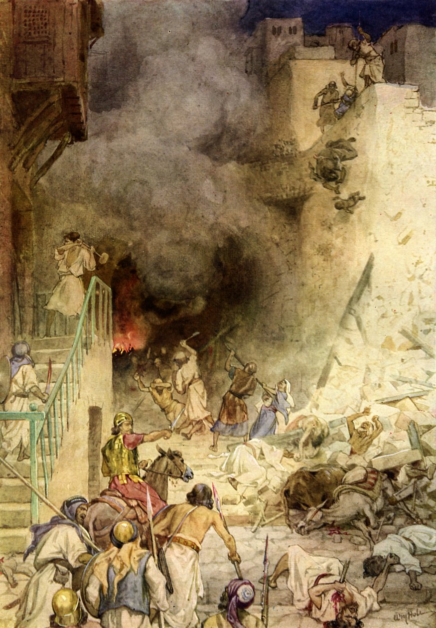 Jerikó pusztulása - Biblia alkotó: William Brassey Hole