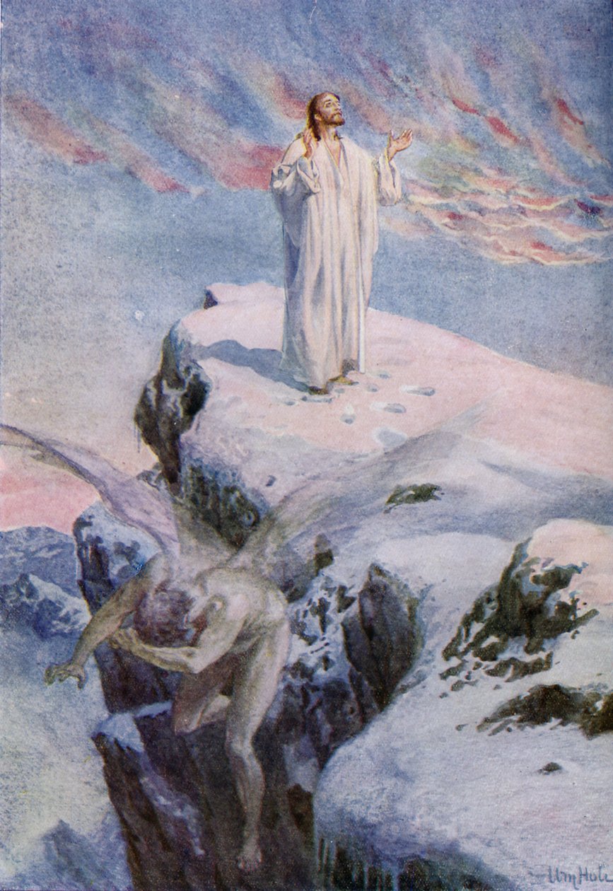 Jézus megkísértése - Biblia alkotó: William Brassey Hole
