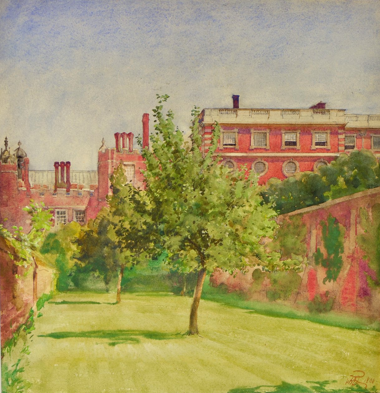 Hampton Court a privát kertből alkotó: William Bruce Ellis Ranken