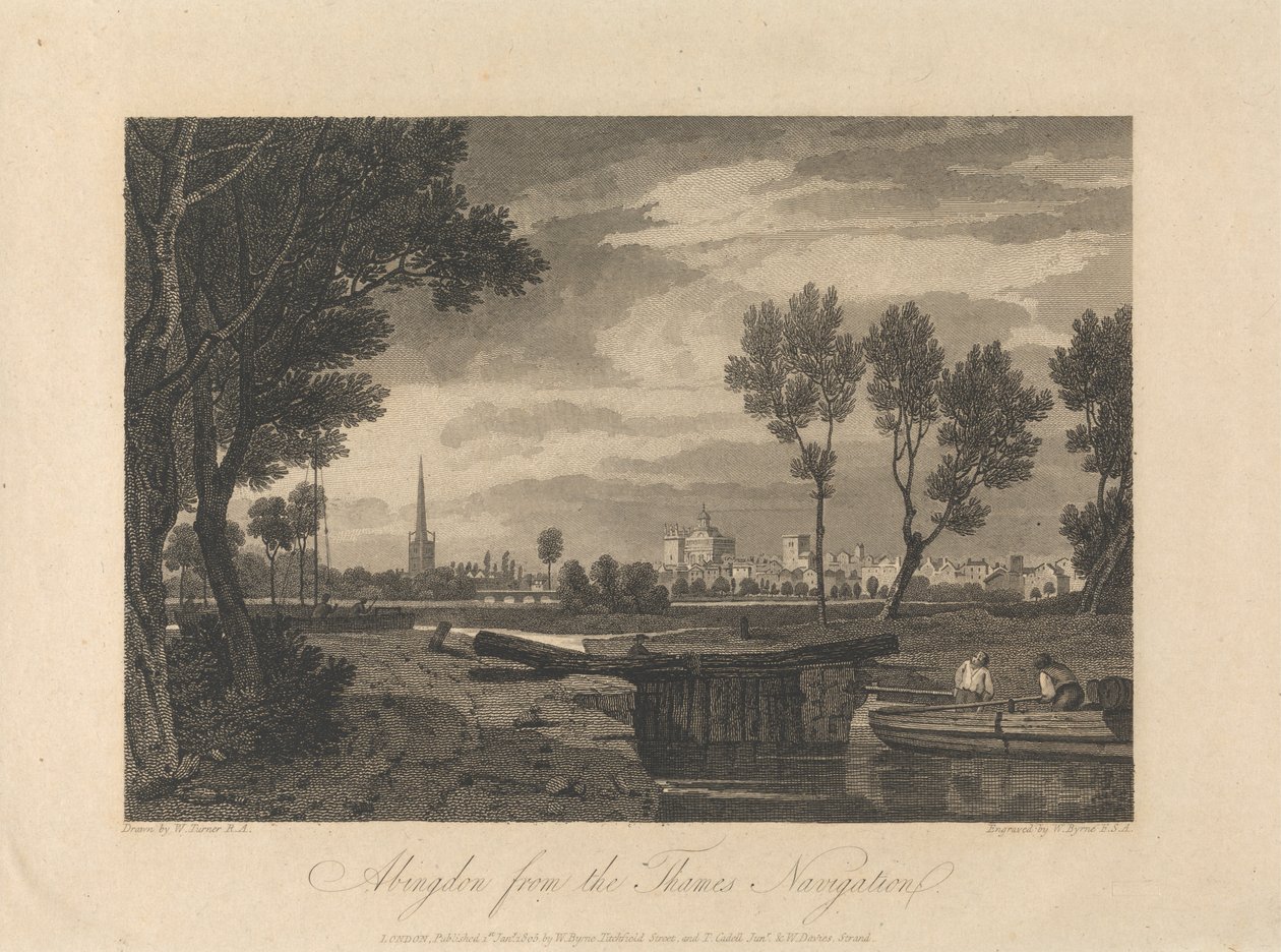 Abingdon a Temze Navigációból alkotó: William Byrne