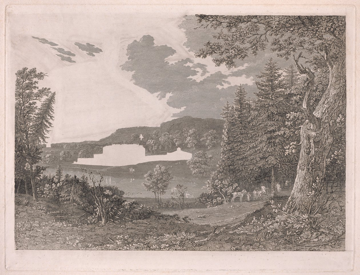 Fonthill, mint Mr. Beckford átalakításai előtt alkotó: William Byrne