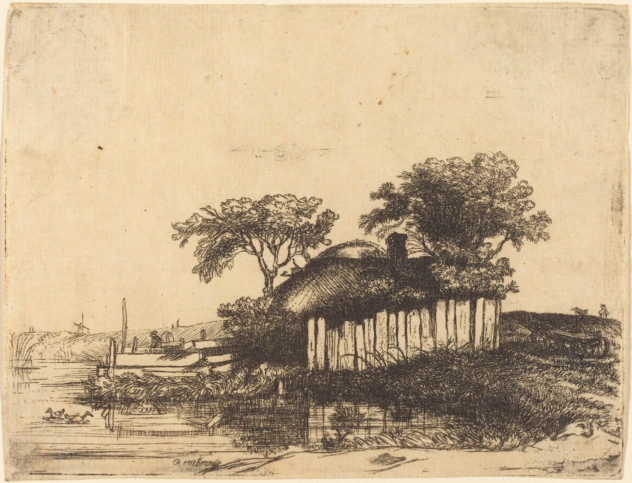 Víkendház White Paling alkotó: William Byron after Rembrandt van Rijn