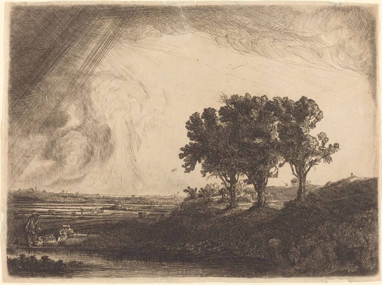 A három fa alkotó: William Byron after Rembrandt van Rijn