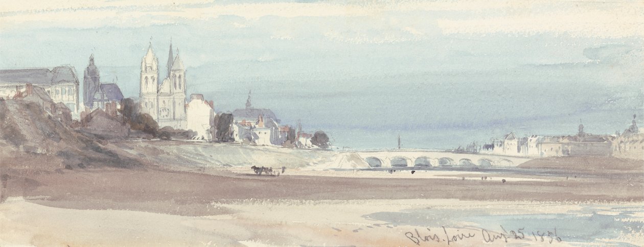 Blois a Loire-on alkotó: William Callow