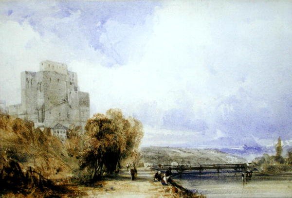 Chateau de Montboucher (akvarell, papír) alkotó: William Callow