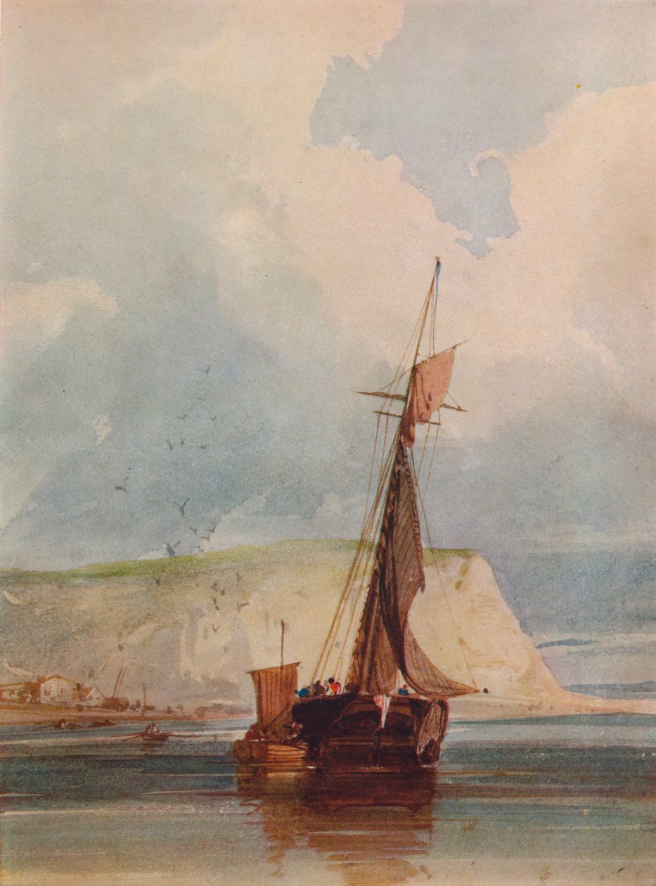 A hegyfok halászhajói, c1841 alkotó: William Callow