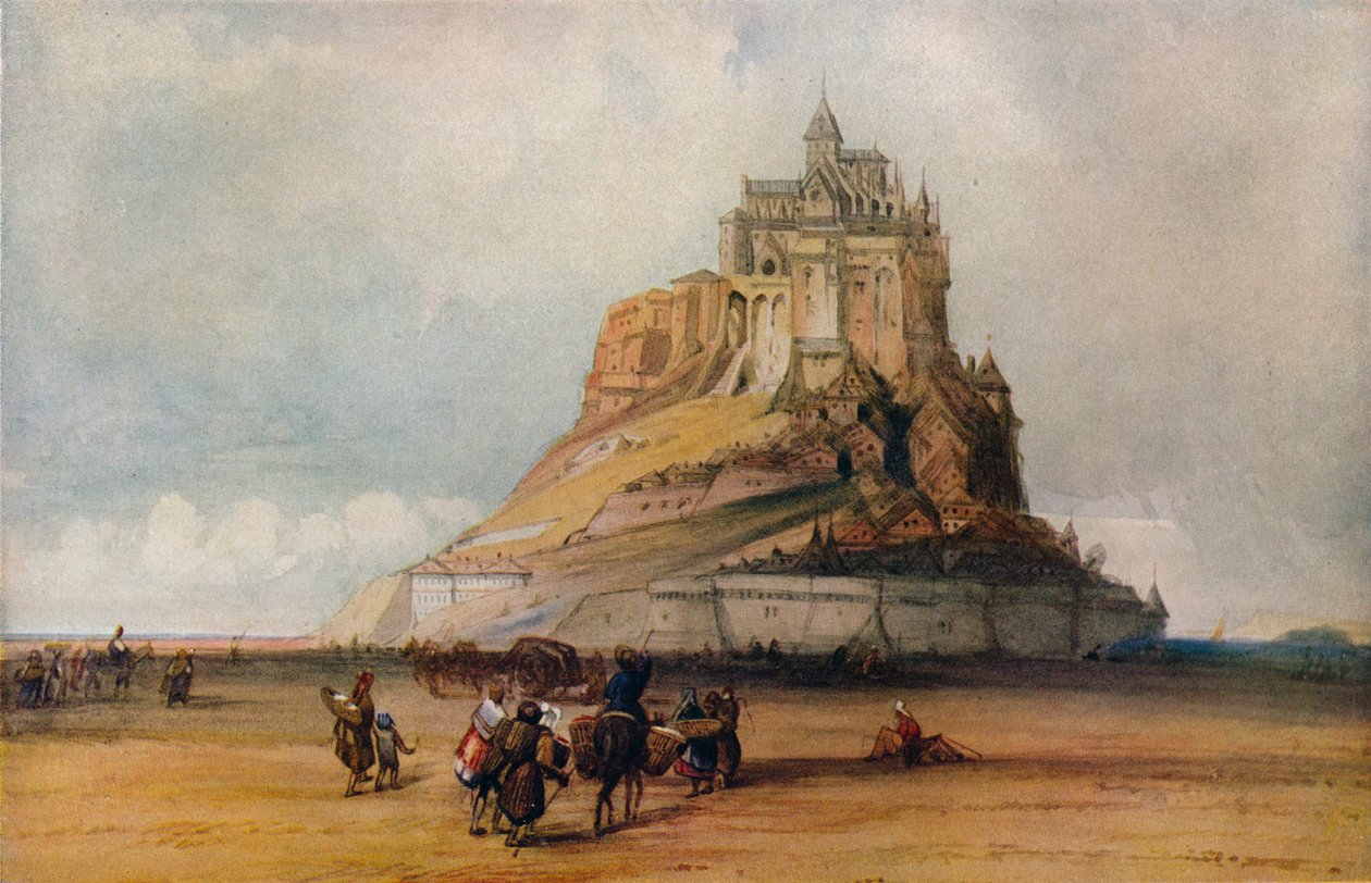Mont St. Michel, 1861 alkotó: William Callow