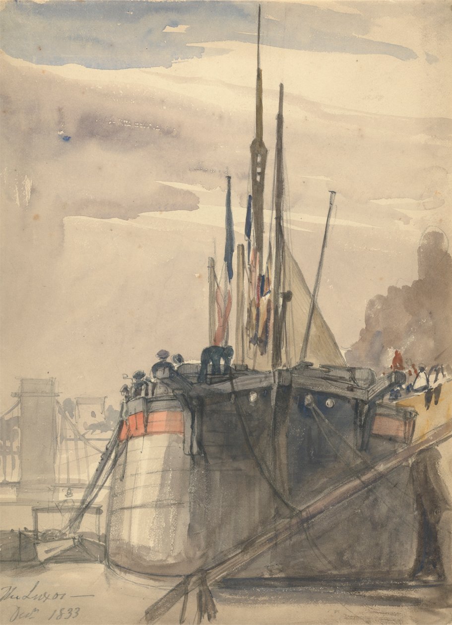 Luxor, Párizs, 1833. december alkotó: William Callow