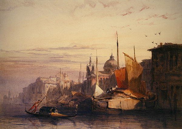 Velence (akvarell papíron) alkotó: William Callow