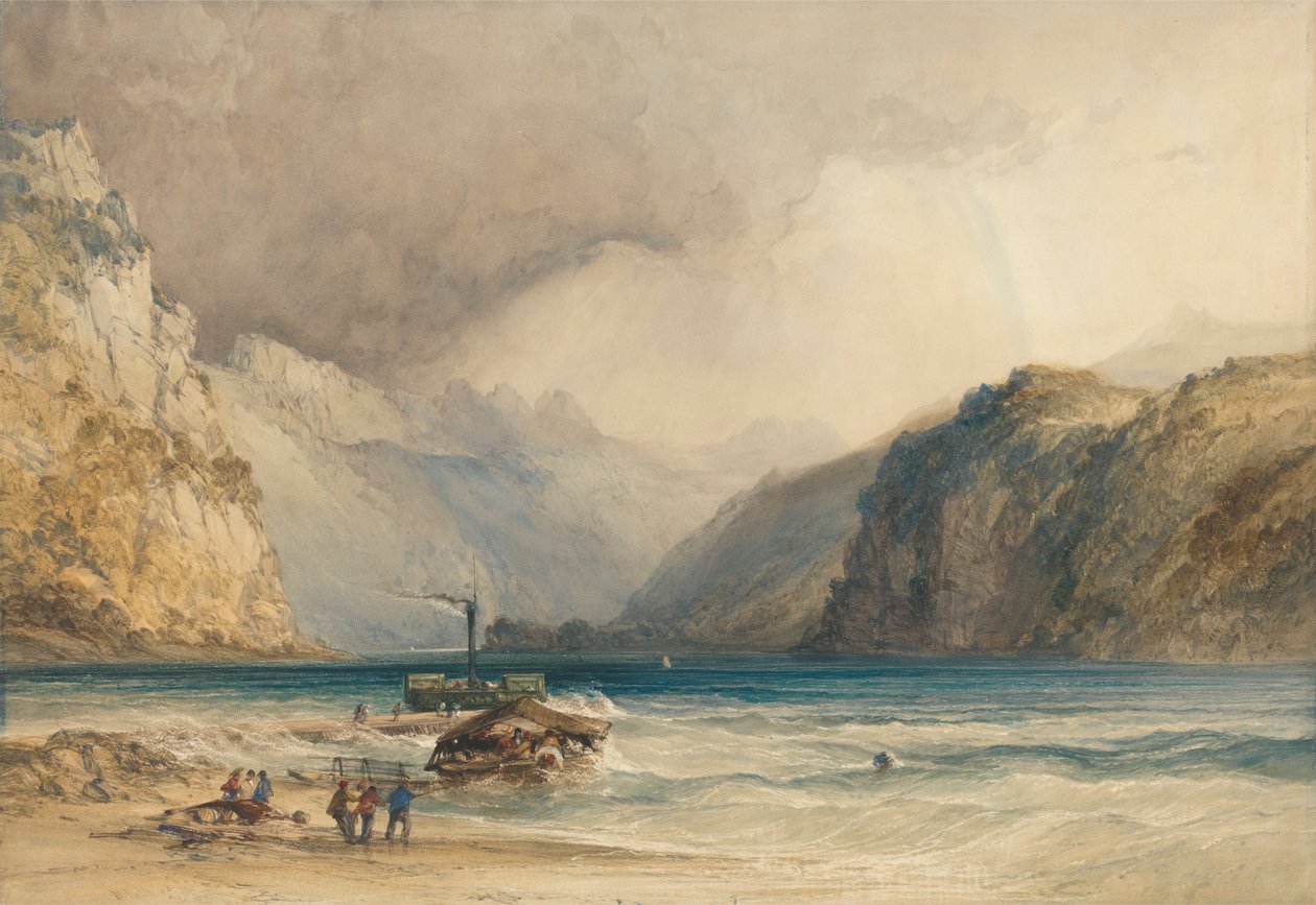 Walenstadt, Weesen, Svájc alkotó: William Callow