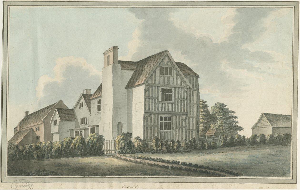 Boscobel-ház: akvarell festmény, nd [1796] (festmény) alkotó: William Carter