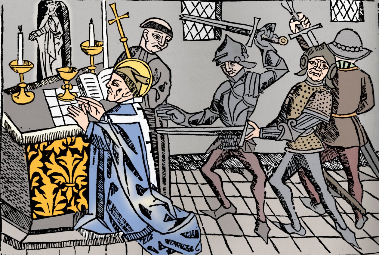 Canterbury-i Szent Tamás mártíromsága, 1484 alkotó: William Caxton