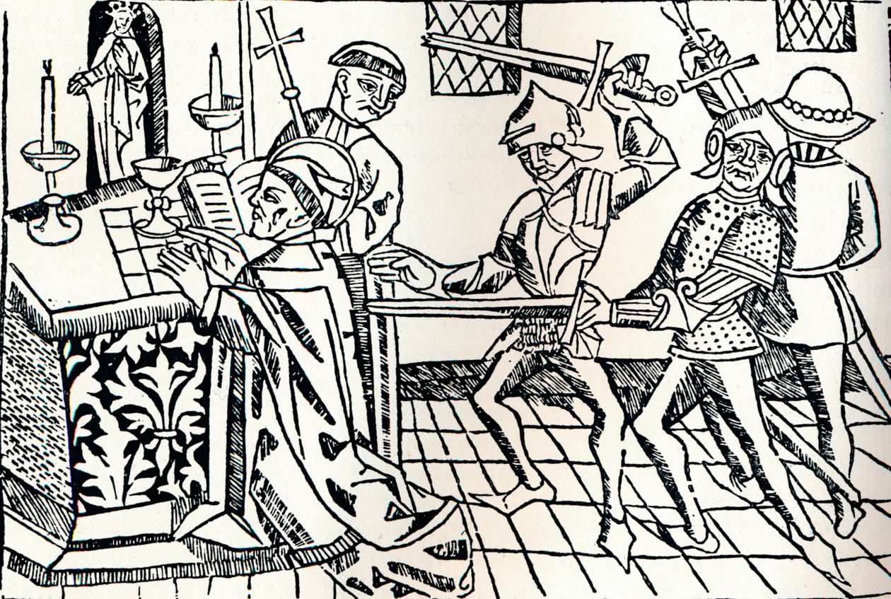 Canterbury-i Szent Tamás mártíromsága, 1484 alkotó: William Caxton