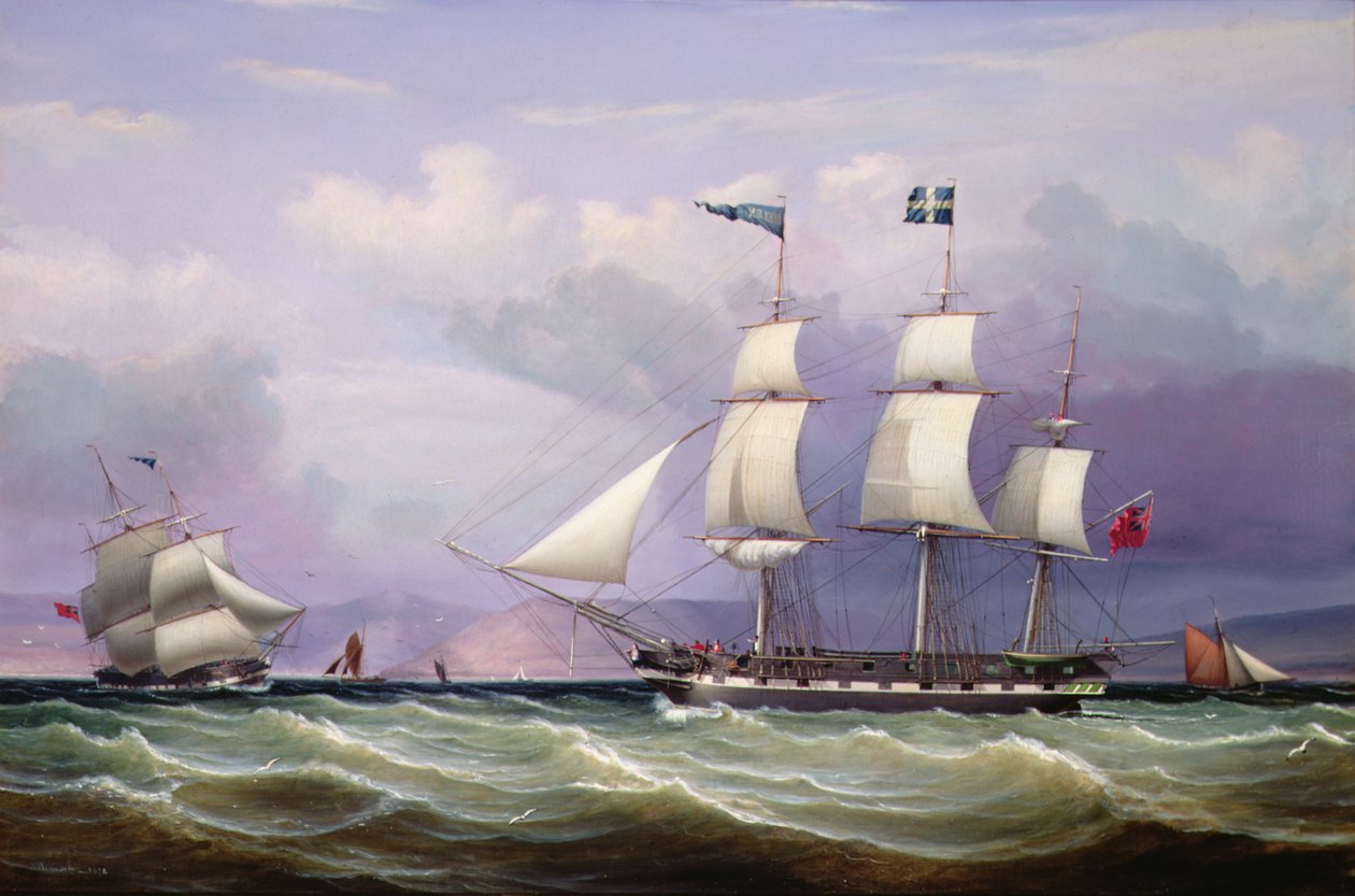 1819-ben Greenockban épített Helen 330 tonnás hajó alkotó: William Clark