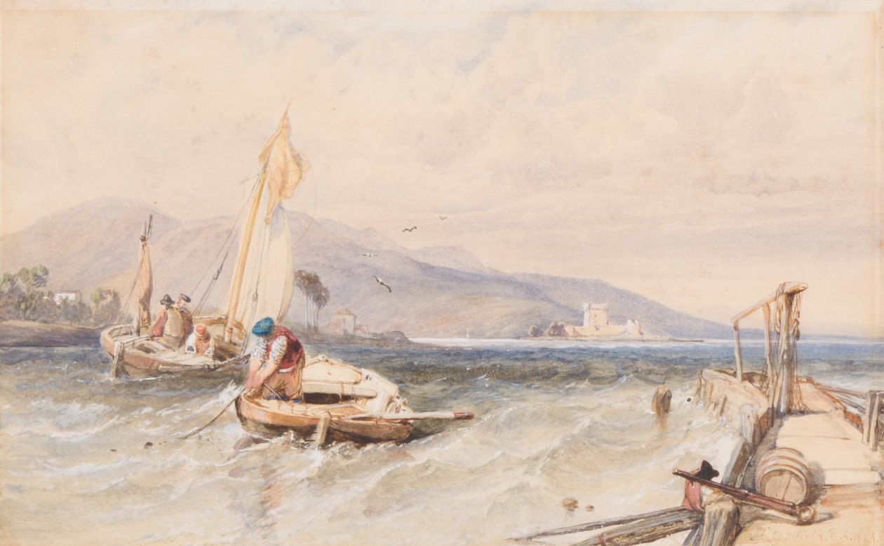 Douglas kastély, Loch Leven, 1849 alkotó: Clarkson Frederick Stanfield