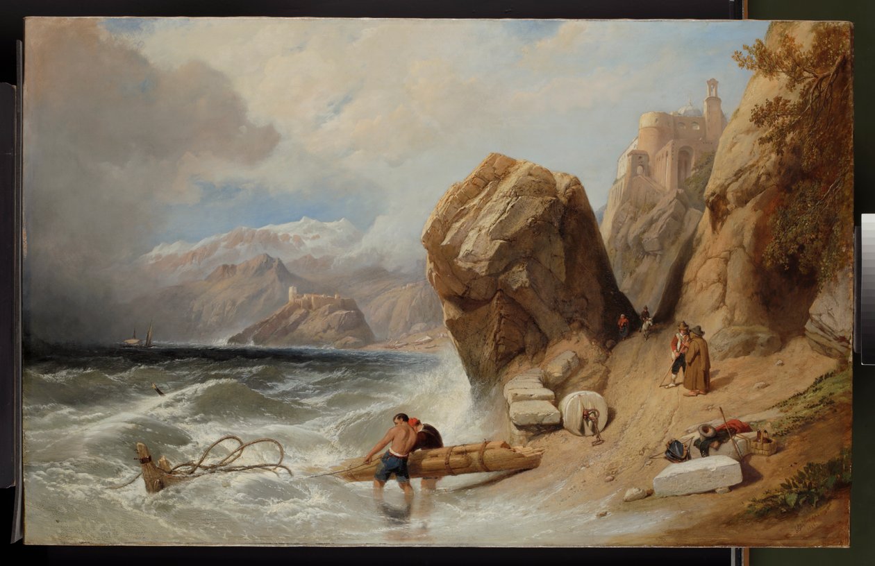 Tengerparti jelenet Genova közelében, 1846 alkotó: Clarkson Frederick Stanfield