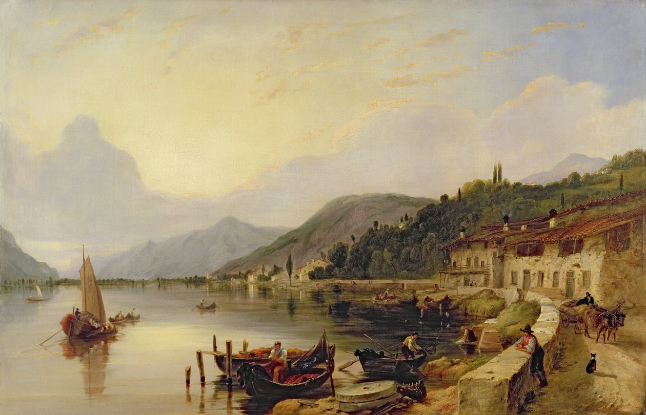Iseo-tó, Olaszország alkotó: Clarkson Frederick Stanfield