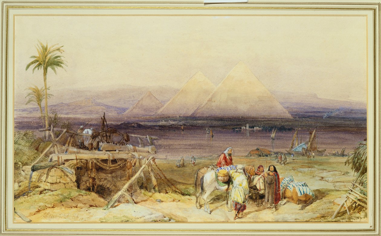 A Níluson, Egyiptom, 1846 alkotó: Clarkson Frederick Stanfield